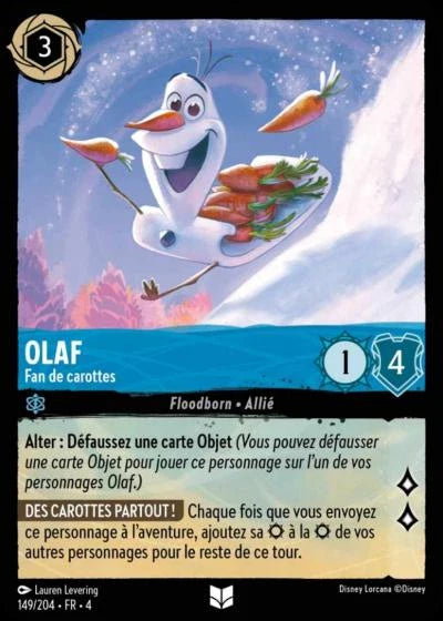 Carte Lorcana 149/204 Olaf Foil | LorenZone