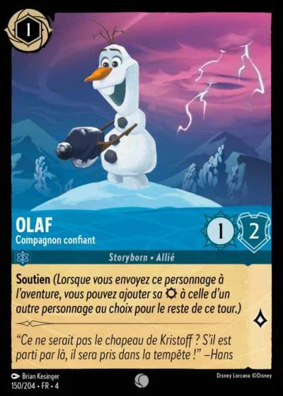 Carte Lorcana 150/204 Olaf Foil | LorenZone