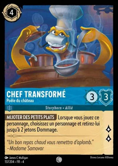 Carte Lorcana 157/204 Chef Transformé Foil | LorenZone