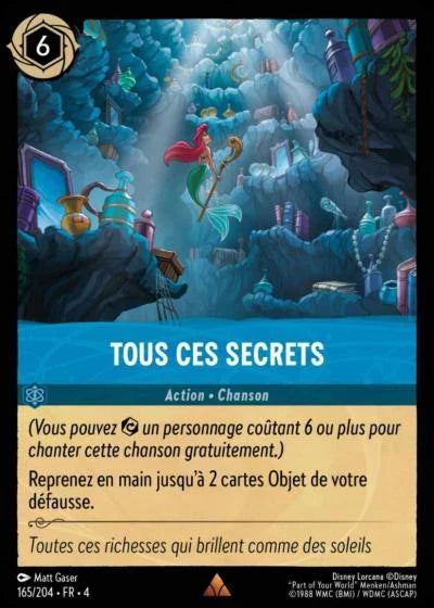 Carte Lorcana 165/204 Tous ces Secrets Foil | LorenZone