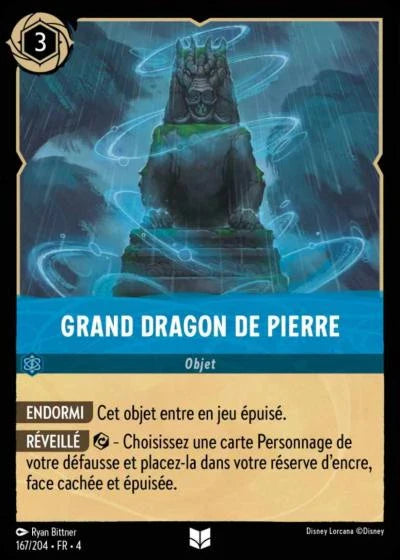 Carte Lorcana 167/204 Grand Dragon de Pierre Foil | LorenZone