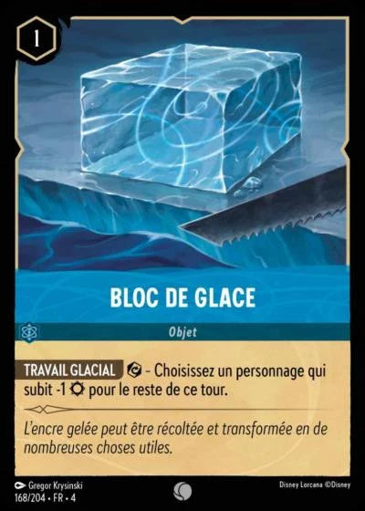 Carte Lorcana 168/204 Bloc de Glace Foil | LorenZone