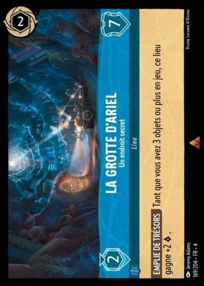 Carte Lorcana 169/204 La Grotte d'Ariel Foil | LorenZone