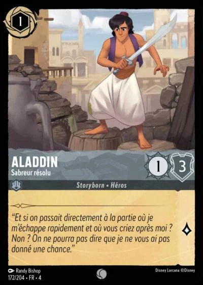 Carte Lorcana 172/204 Aladdin Foil | LorenZone