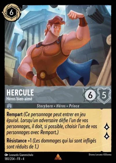 Carte Lorcana 180/204 Hercule Foil | LorenZone