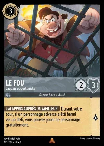 Carte Lorcana 181/204 Le Fou Foil | LorenZone