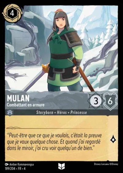 Carte Lorcana 189/204 Mulan Foil | LorenZone