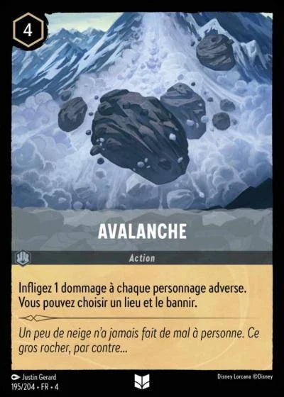 Carte Lorcana 195/204 Avalanche Foil | LorenZone