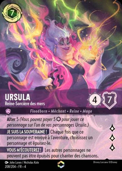 Carte Lorcana 208/204 Ursula Enchantée | LorenZone