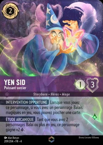 Carte Lorcana 209/204 Yen Sid Enchantée | LorenZone