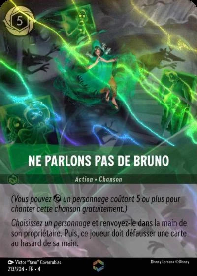 Carte Lorcana 213/204 Ne parlons pas de Bruno Enchantée | LorenZone
