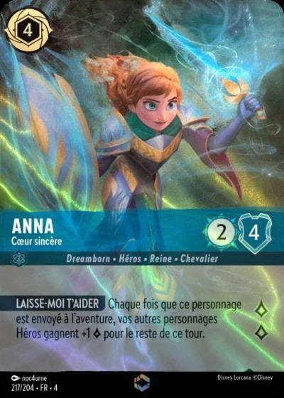 Carte Lorcana 217/204 Anna Enchantée | LorenZone
