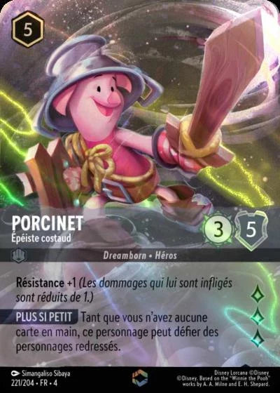 Carte Lorcana 221/204 Porcinet Enchantée | LorenZone