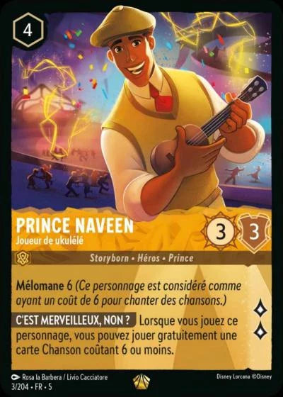 Carte Lorcana 003/204 Prince Naveen Foil | LorenZone