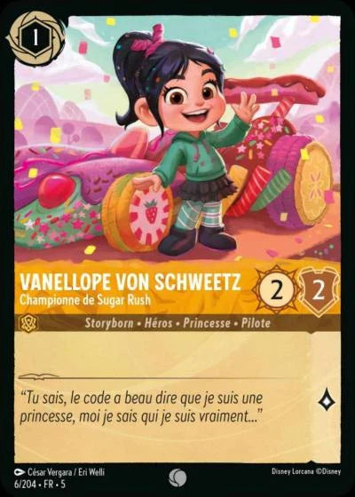 Carte Lorcana 006/204 Vanellope von Schweetz Foil | LorenZone