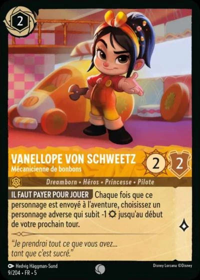 Carte Lorcana 009/204 Vanellope von Schweetz Foil | LorenZone