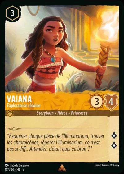 Carte Lorcana 018/204 Vaiana Foil | LorenZone
