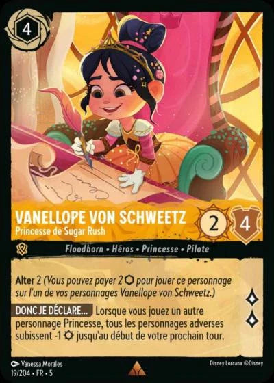 Carte Lorcana 019/204 Vanellope von Schweetz Foil | LorenZone