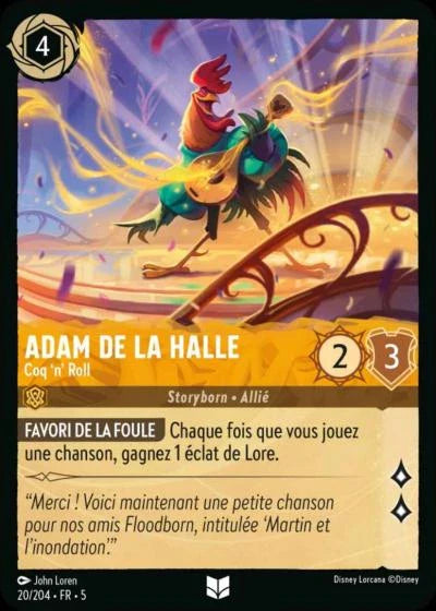 Carte Lorcana 020/204 Adam de la Halle Foil | LorenZone