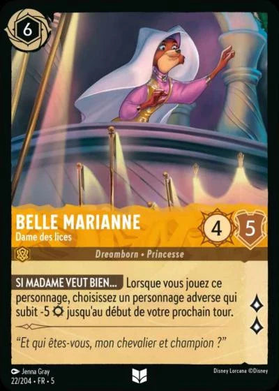 Carte Lorcana 022/204 Belle Marianne Foil | LorenZone