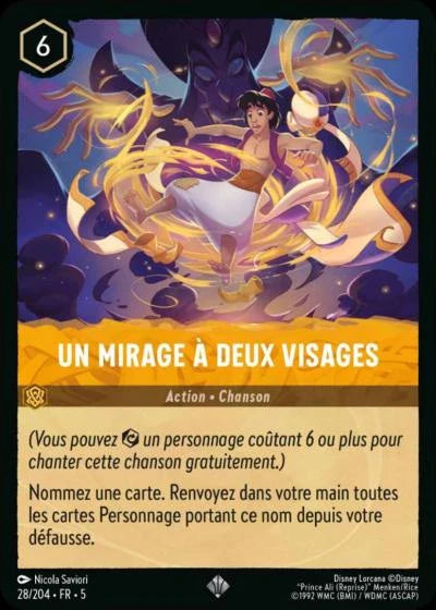 Carte Lorcana 028/204 Un mirage à deux visages Foil | LorenZone