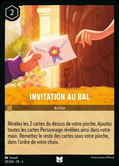 Carte Lorcana 029/204 Invitation au bal Foil | LorenZone