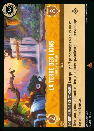 Carte Lorcana 034/204 La Terre des Lions Foil | LorenZone