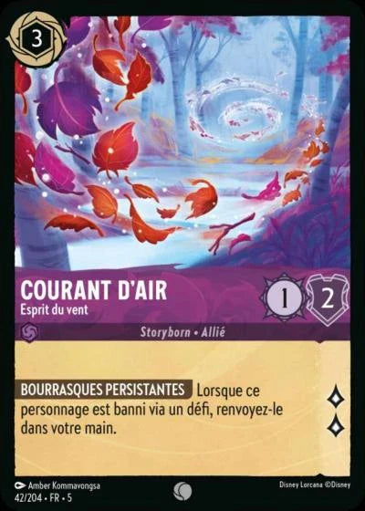 Carte Lorcana 042/204 Courant d'Air Foil | LorenZone