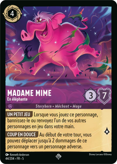 Carte Lorcana 044/204 Madame Mime Foil | LorenZone