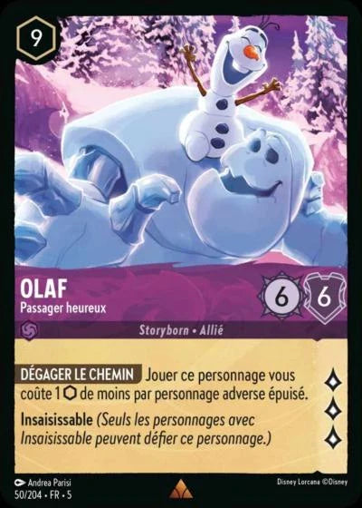 Carte Lorcana 050/204 Olaf Foil | LorenZone