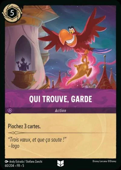 Carte Lorcana 060/204 Qui trouve, garde Foil | LorenZone