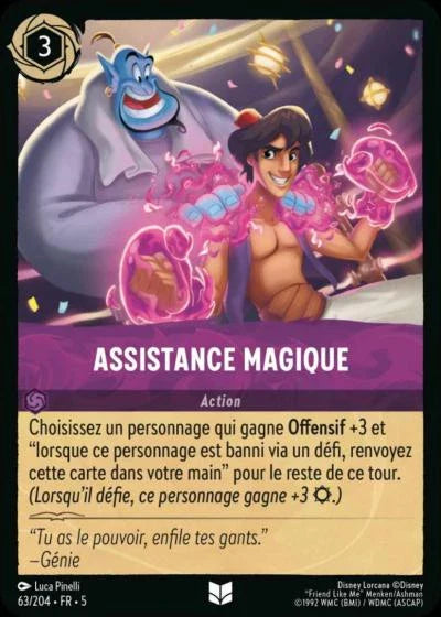 Carte Lorcana 063/204 Assistance magique Foil | LorenZone