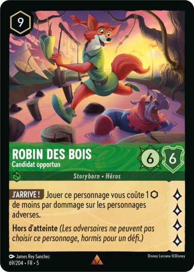 Carte Lorcana 069/204 Robin des Bois Foil | LorenZone