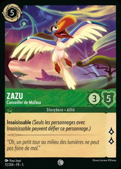 Carte Lorcana 072/204 Zazu Foil | LorenZone