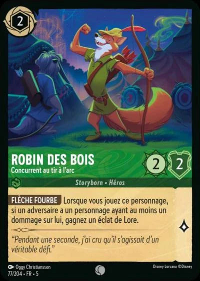 Carte Lorcana 077/204 Robin des Bois Foil | LorenZone