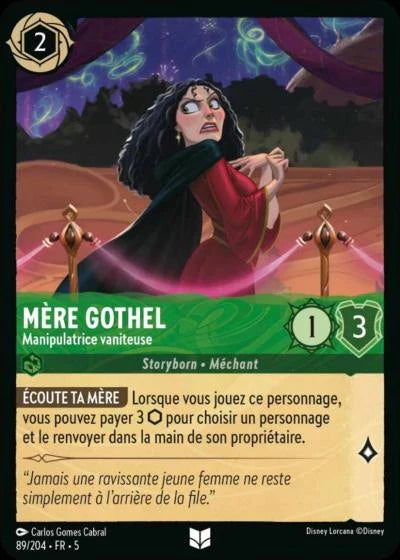 Carte Lorcana 089/204 Mère Gothel Foil | LorenZone