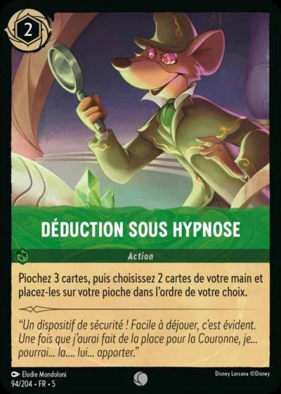 Carte Lorcana 094/204 Déduction sous hypnose Foil | LorenZone