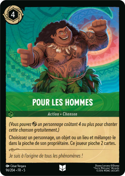 Carte Lorcana 096/204 Pour les hommes Foil | LorenZone