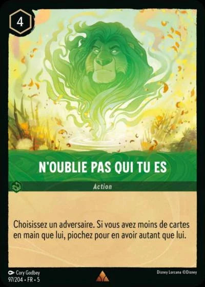 Carte Lorcana 097/204 N'oublie pas qui tu es Foil | LorenZone