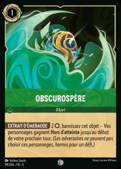 Carte Lorcana 099/204 Obscurosphère Foil | LorenZone