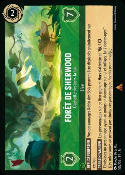 Carte Lorcana 101/204 Forêt de Sherwood Foil | LorenZone