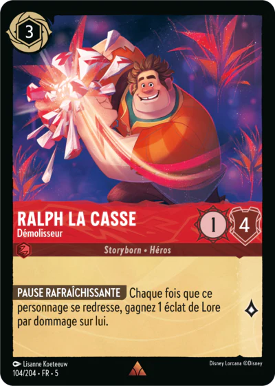 Carte Lorcana 104/204 Ralph la Casse Foil | LorenZone