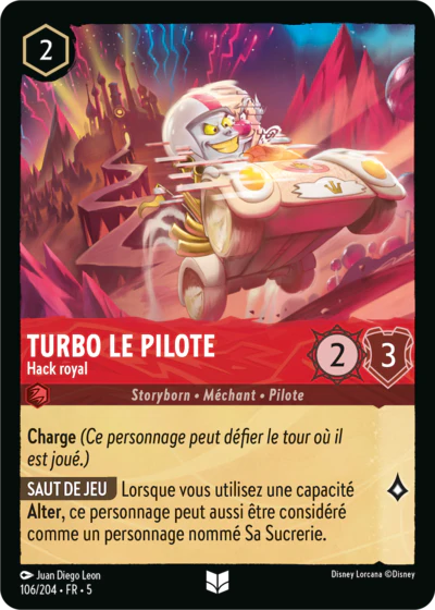 Carte Lorcana 106/204 Turbo le Pilote Foil | LorenZone