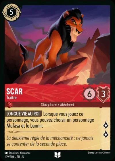 Carte Lorcana 109/204 Scar Foil | LorenZone