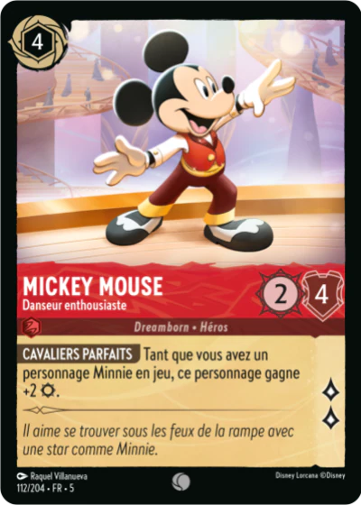 Carte Lorcana 112/204 Mickey Mouse Foil | LorenZone
