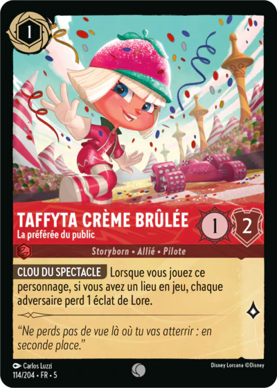 Carte Lorcana 114/204 Taffyta Crème Brûlée Foil | LorenZone