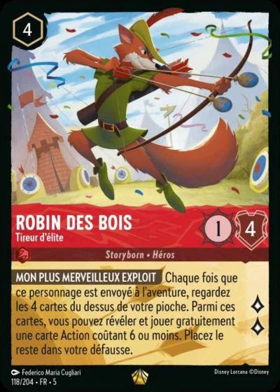 Carte Lorcana 118/204 Robin des Bois Foil | LorenZone