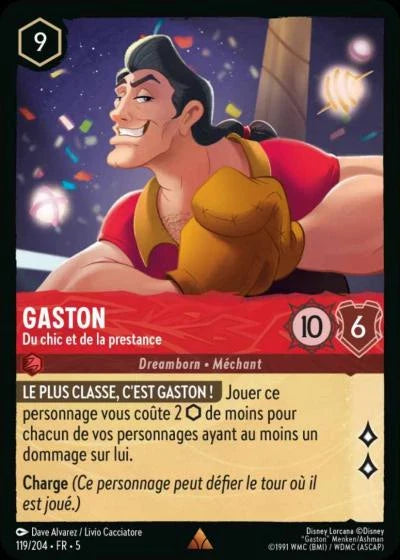 Carte Lorcana 119/204 Gaston Foil | LorenZone