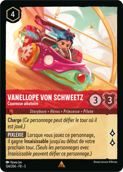 Carte Lorcana 124/204 Vanellope von Schweetz Foil | LorenZone