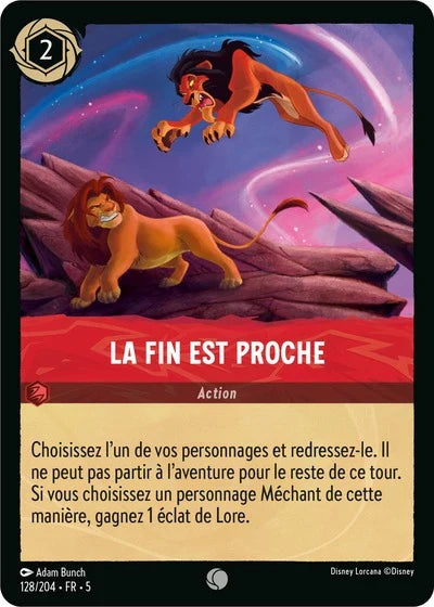 Carte Lorcana 128/204 La fin est proche Foil | LorenZone